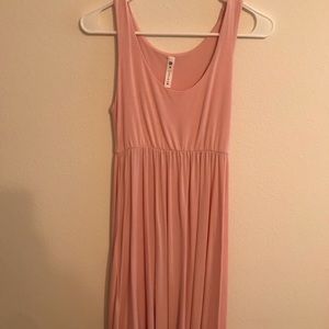 Light pink maternity dress